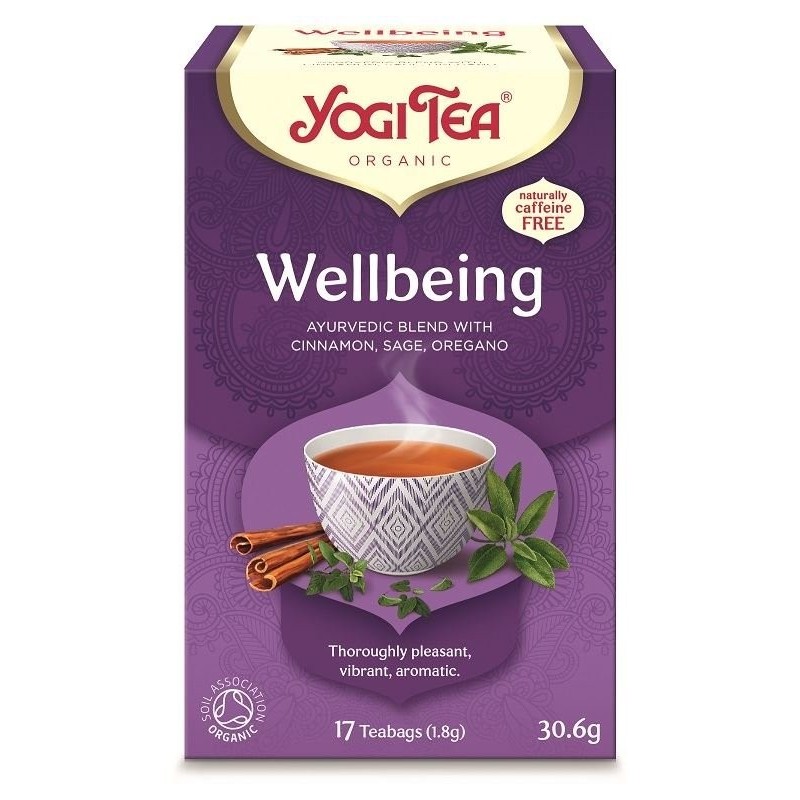 HERBATKA NA DOBRE SAMOPOCZUCIE (WELLBEING) BIO (17 x 1,8 g) 30,6 g - YOGI TEA