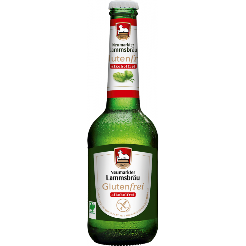 PIWO BEZGLUTENOWE BEZALKOHOLOWE BIO 330 ml - NEUMARKTER LAMMSBRAU