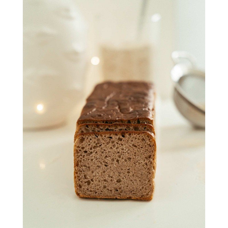 CHLEB ŻYTNIO KASZTANOWY NA ZAKWASIE ŻYTNIM – 0,5 kg