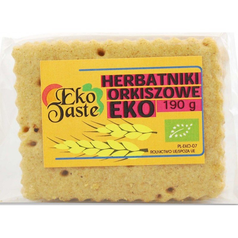 HERBATNIKI WEGAŃSKIE ORKISZOWE BIO 190 g - EKO TASTE (TAST)