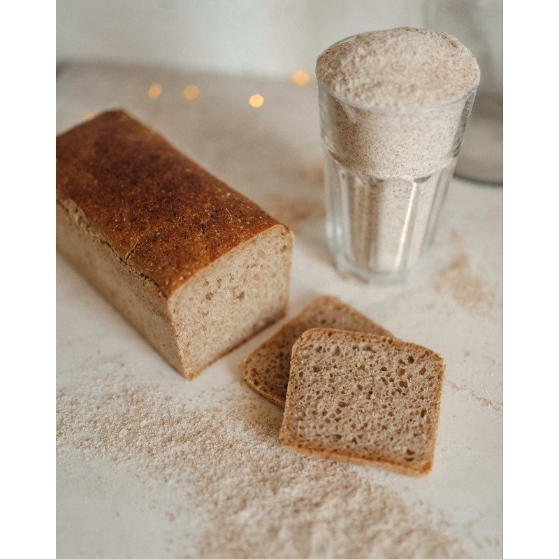 CHLEB ORKISZOWY NA ZAKWASIE ORKISZOWYM BIO (ORKISZ ŚW. HILDEGARDY) – 0,5 kg