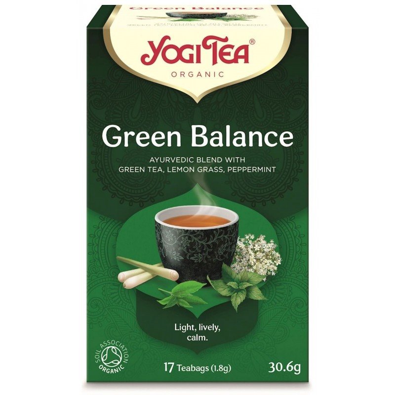HERBATA ZIELONA RÓWNOWAGA (GREEN BALANCE) BIO (17 x 1,8 g) 30,6 g - YOGI TEA
