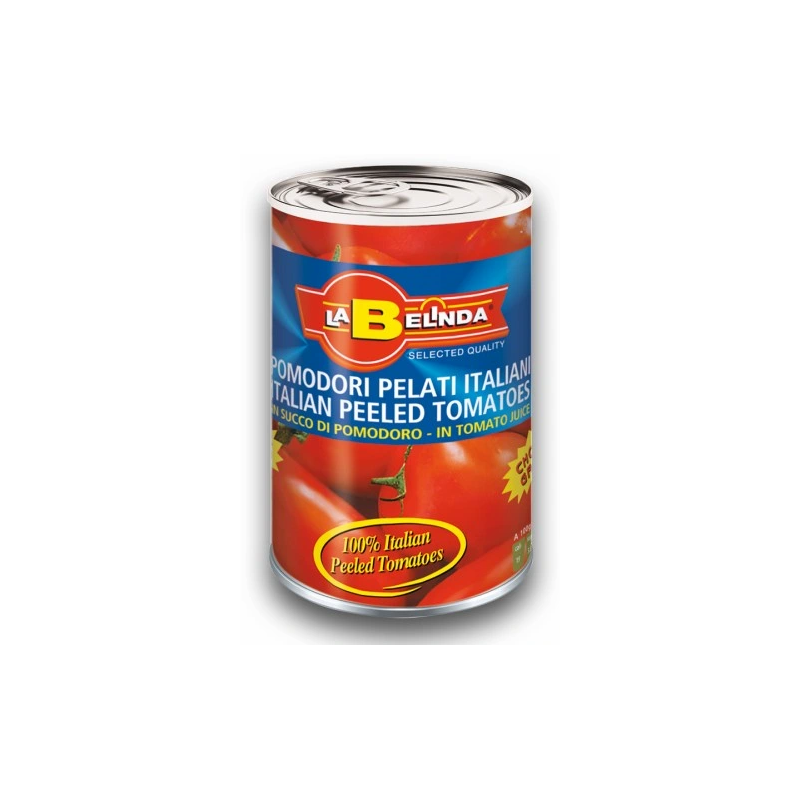 POMIDORY KROJONE BEZ SKÓRKI- 400 ML – LA BELINDA