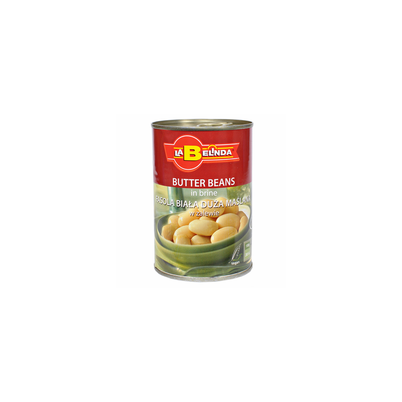 FASOLA BIAŁA DUŻA MAŚLANA W ZALEWIE – 400 G - LA BELINDA