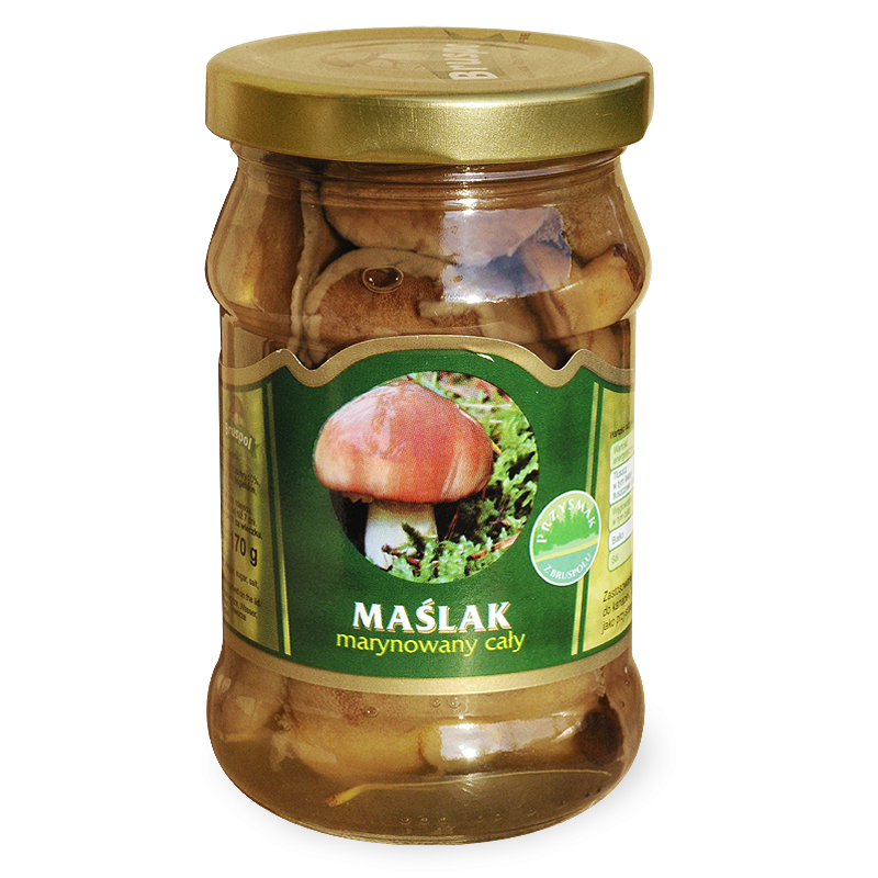 MAŚLAK CAŁY MARYNOWANY – 280G – BRUSPOL