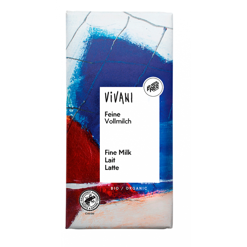 CZEKOLADA MLECZNA BIO 100 g - VIVANI