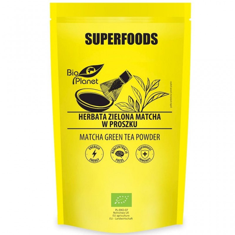 HERBATA ZIELONA MATCHA BIO 100 g - BIO PLANET