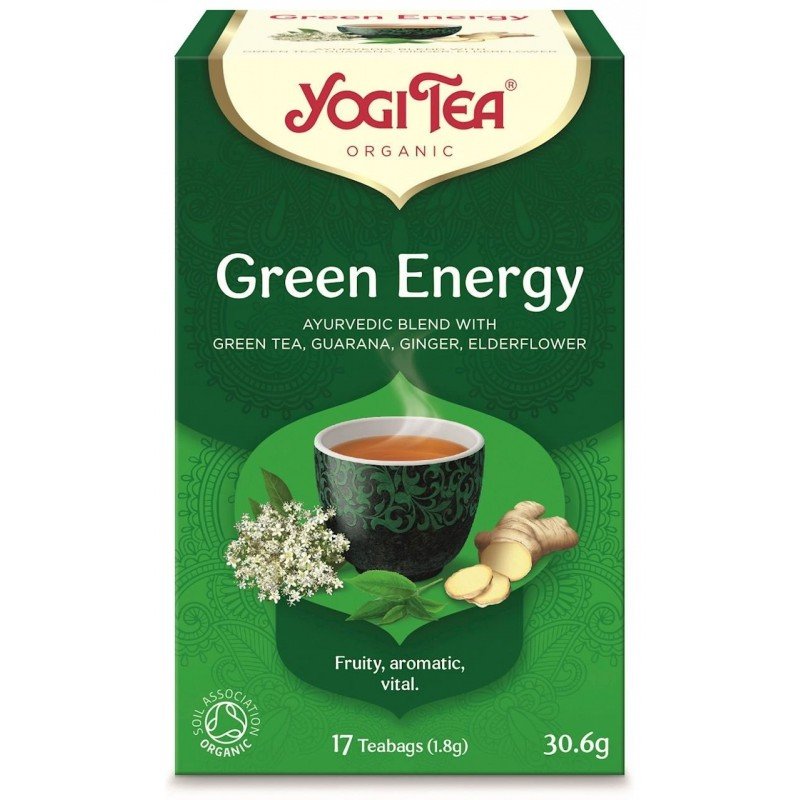 HERBATA ZIELONA ENERGIA (GREEN ENERGY) BIO (17 x 1,8 g) 30,6 g - YOGI TEA