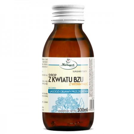 Syrop z kwiatu bzu z wit. C 100ml HERBAPOL KRAKÓW