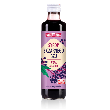 Syrop z czarnego bzu 250ml 53% soku POLSKA RÓŻA