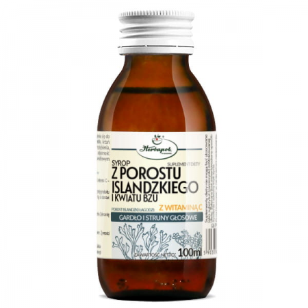 Syrop z porostu islandzkiego i kwiatu bzu z wit. C 100ml HERBAPOL KRAKÓW