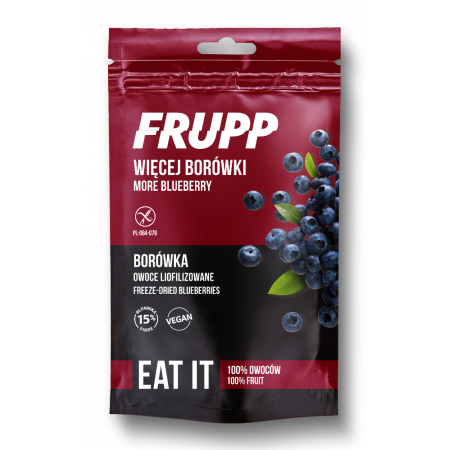 Owoce liofilizowane FRUPP borówka bezglutenowe 15g CELIKO