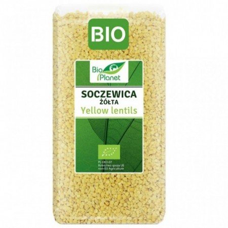 SOCZEWICA ŻÓŁTA BIO 500 g - BIO PLANET