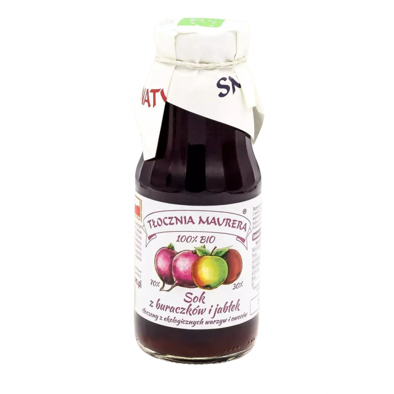 SOK BURACZKOWY Z JABŁKIEM NFC BIO 300 ml - TŁOCZNIA MAURERA