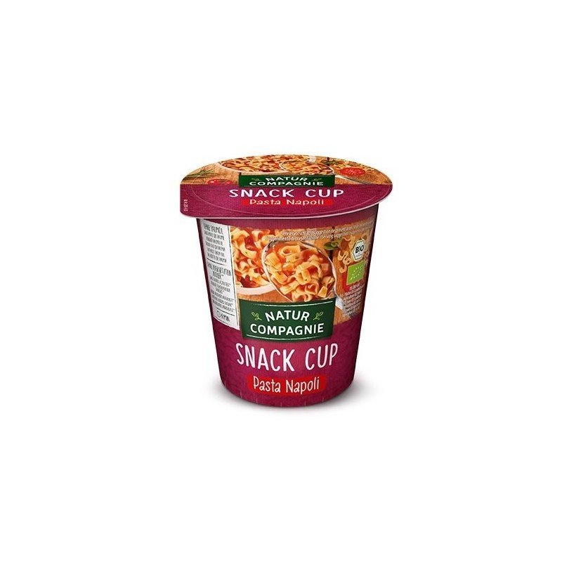 ZUPA W KUBKU Z MAKARONEM I SOSEM POMIDOROWYM NAPOLI BIO 59 g - NATUR COMPAGNIE