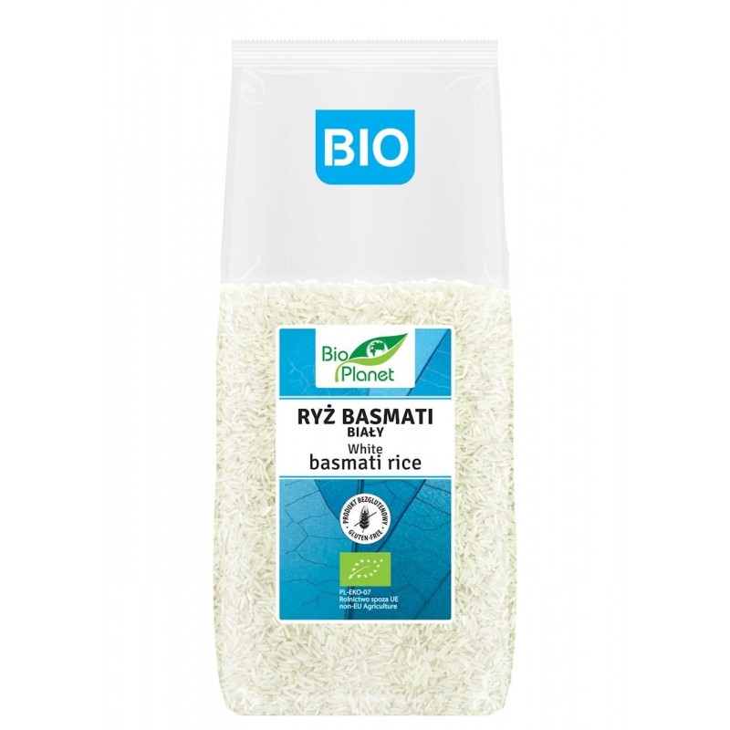 RYŻ BASMATI BIAŁY BEZGLUTENOWY BIO 1 kg - BIO PLANET