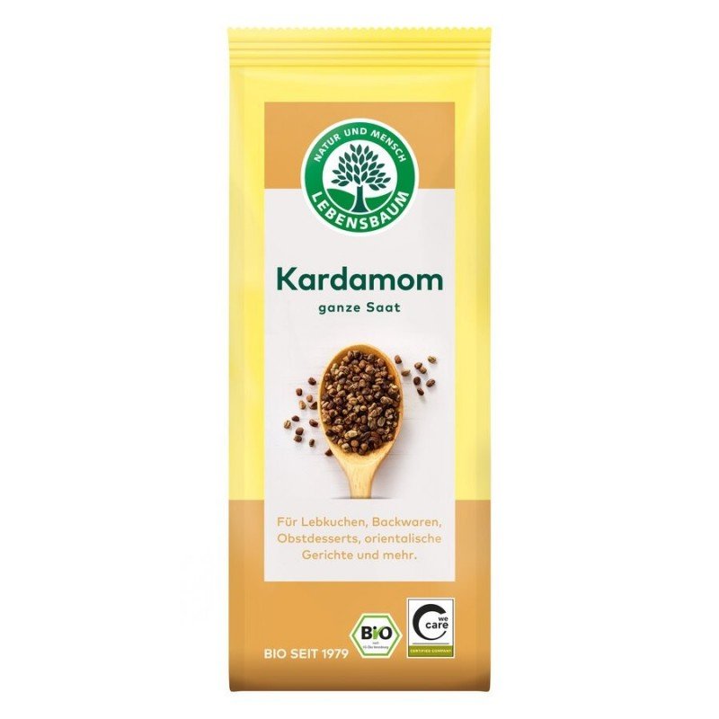 KARDAMON ZIARNO BIO 50 g - LEBENSBAUM