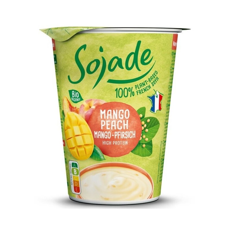 DESER SOJOWY MANGO - BRZOSKWINIA BEZGLUTENOWY BIO 400 g - SOJADE