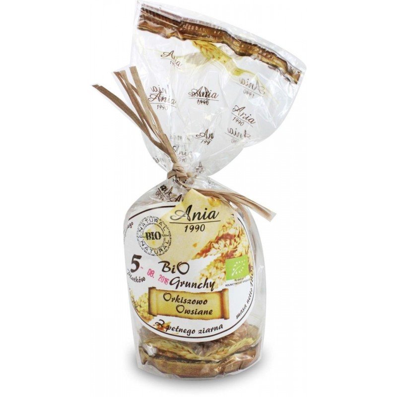 GRUNCHY ORKISZOWO - OWSIANE 5 PŁATKÓW Z PEŁNEGO ZIARNA BIO 180 g - BIO ANIA