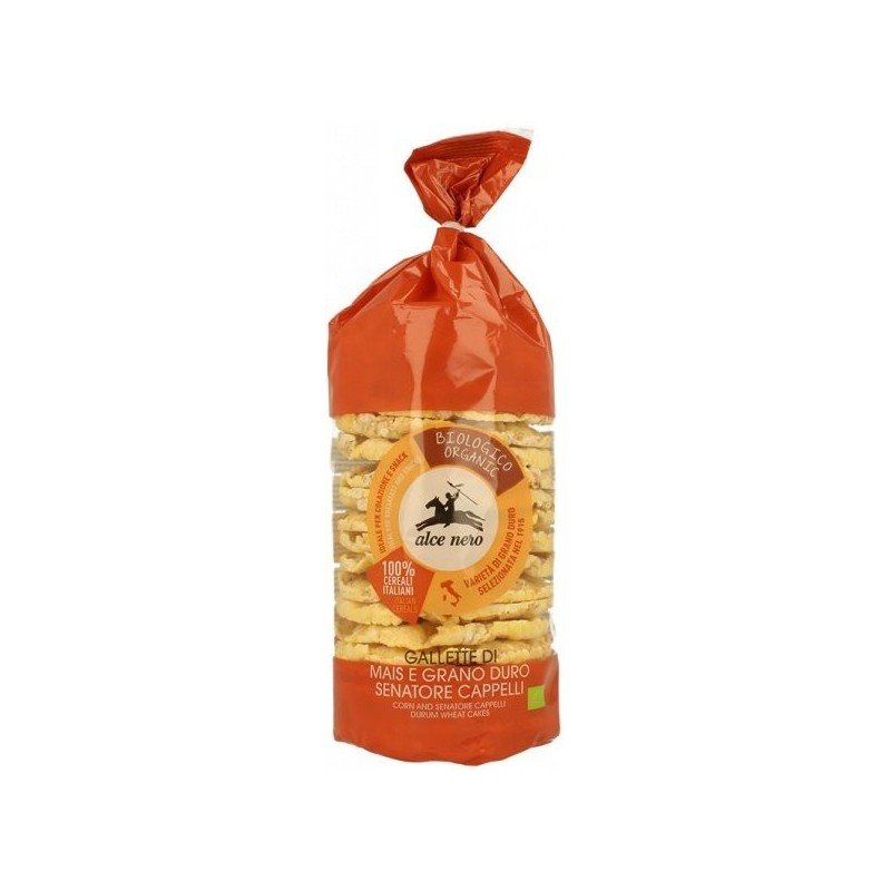 WAFLE KUKURYDZIANE Z PSZENICĄ DURUM CAPPELLI BIO 100 g - ALCE NERO
