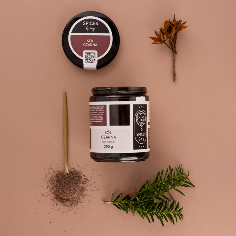 EDYCJA LIMITOWANA Spices by Yango - Sól czarna Kala Namak - 290 g