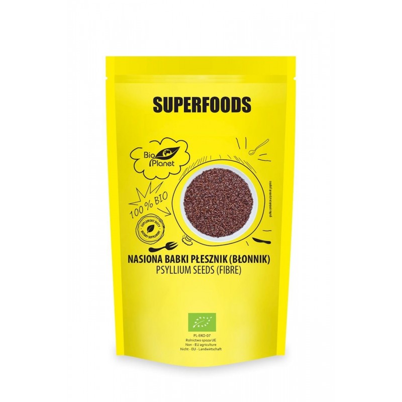NASIONA BABKI PŁESZNIK (BŁONNIK) BIO 250 g - BIO PLANET