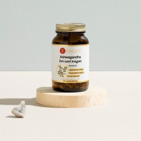 Ashwagandha - Żeń-szeń Indyjski - ekstrakt 10:1 - 90 kaps.