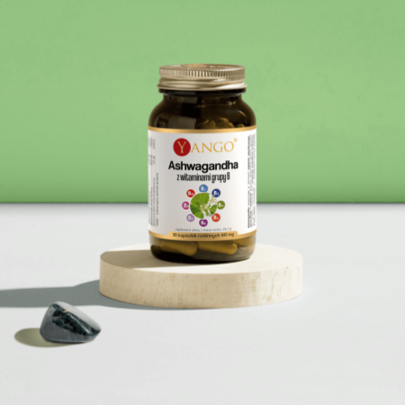 Ashwagandha z witaminami z grupy B - 90 kaps.