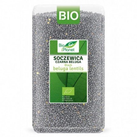 SOCZEWICA CZARNA BELUGA BIO 1 kg - BIO PLANET
