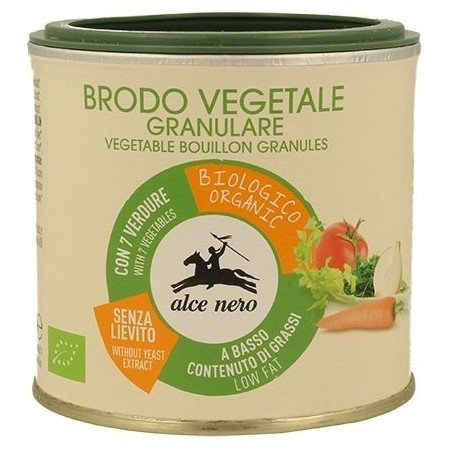 BULION WARZYWNY GRANULOWANY BEZGLUTENOWY BIO 120 g - ALCE NERO