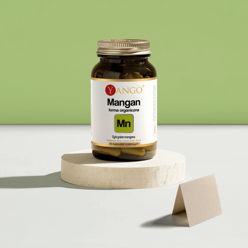 Mangan forma organiczna - 90 kaps.