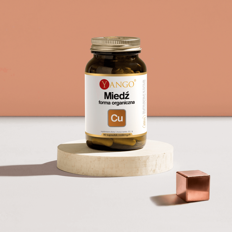 Miedź forma organiczna - 90 kaps.