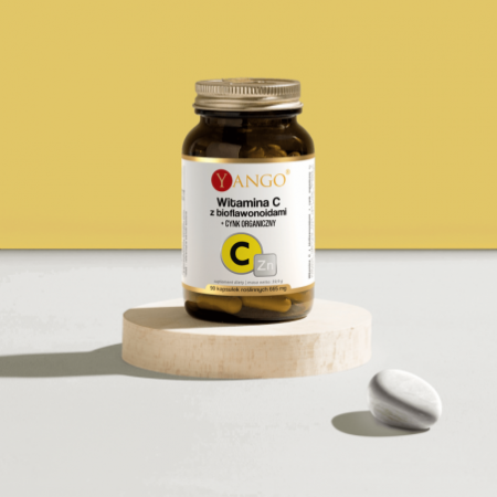 Witamina C z bioflawonoidami + Cynk organiczny - 90 kaps.