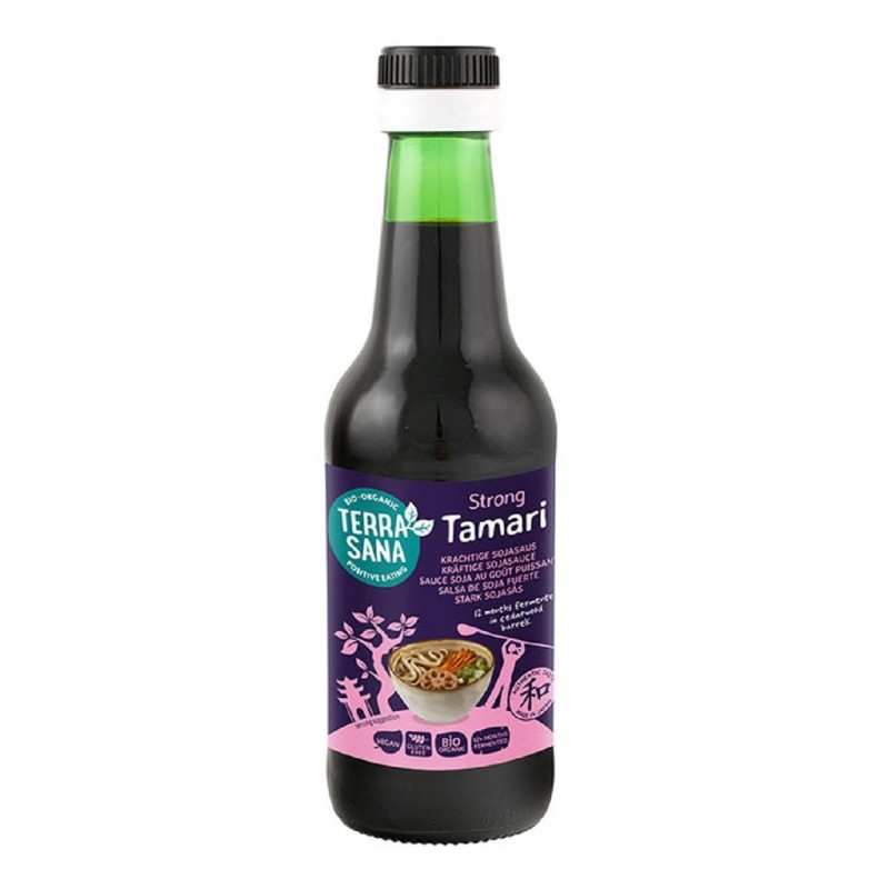 SOS SOJOWY TAMARI MOCNY BEZGLUTENOWY BIO 250 ml - TERRASANA