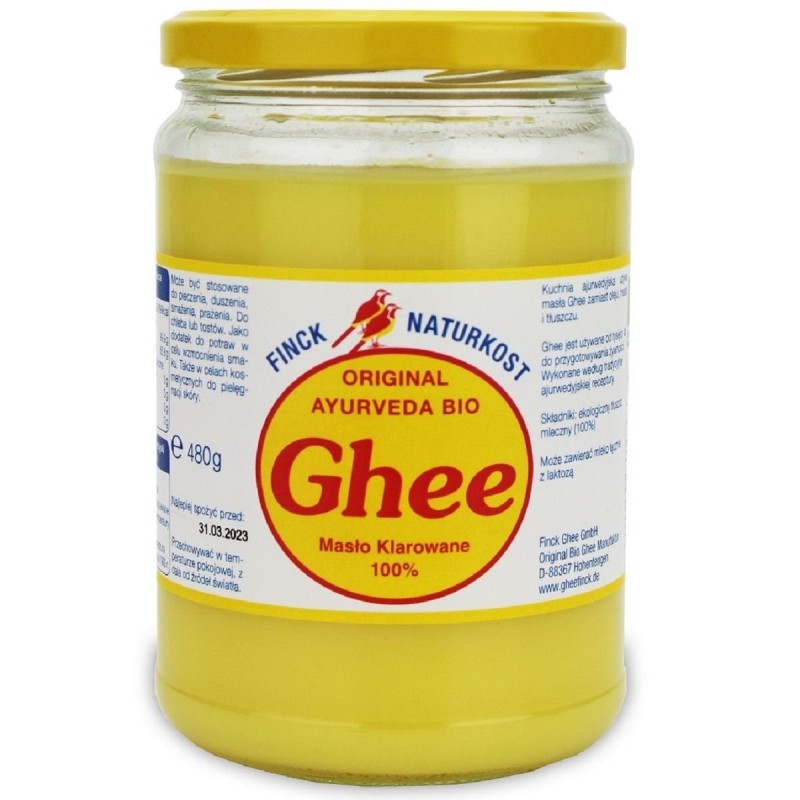 MASŁO KLAROWANE GHEE BIO 480 g - FINCK AYURVEDA