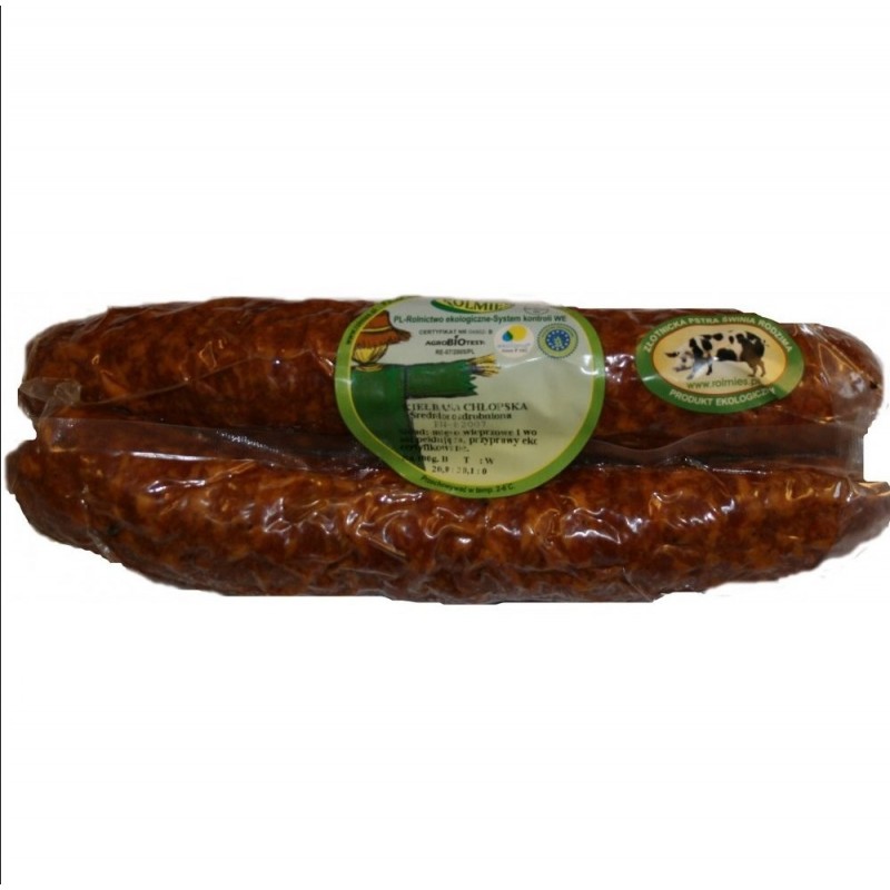 KIEŁBASA CHŁOPSKA EKOLOGICZNA – 300g – ROLMIĘS