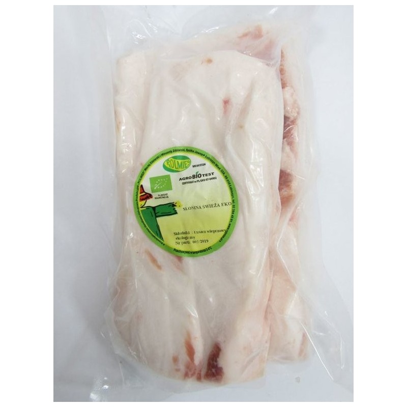 SŁONINA WIEPRZOWA ŚWIEŻA EKOLOGICZNA - 1kg – ROLMIĘS