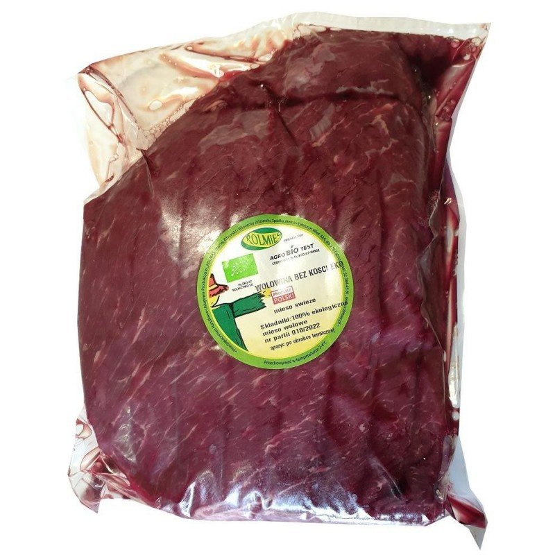 WOŁOWINA BEZ KOŚCI EKOLOGICZNA - 1kg – ROLMIĘS