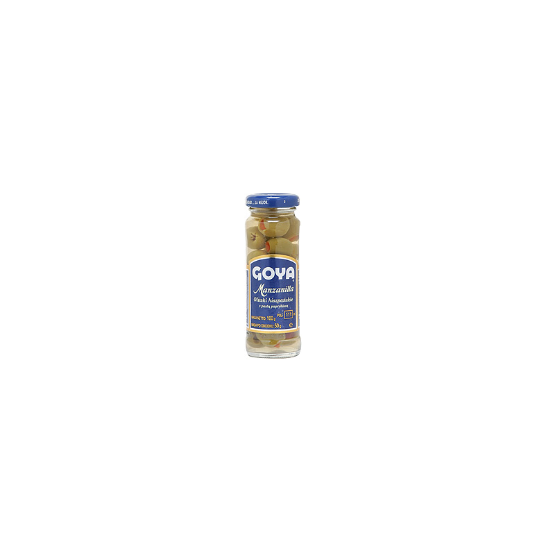OLIWKI ZIELONE DRYLOWANE Z PAPRYKĄ– 111 ML – GOYA