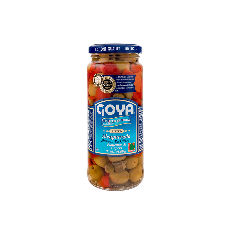 ALCAPARRADO OLIWKI KAPARY I PIECZONA PAPRYKA O OBNIŻONEJ ZAWARTOŚCI SODU – 358 ML – GOYA