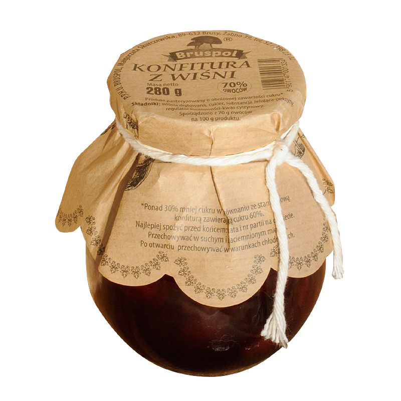 KONFITURA Z WIŚNI – 280G – BRUSPOL