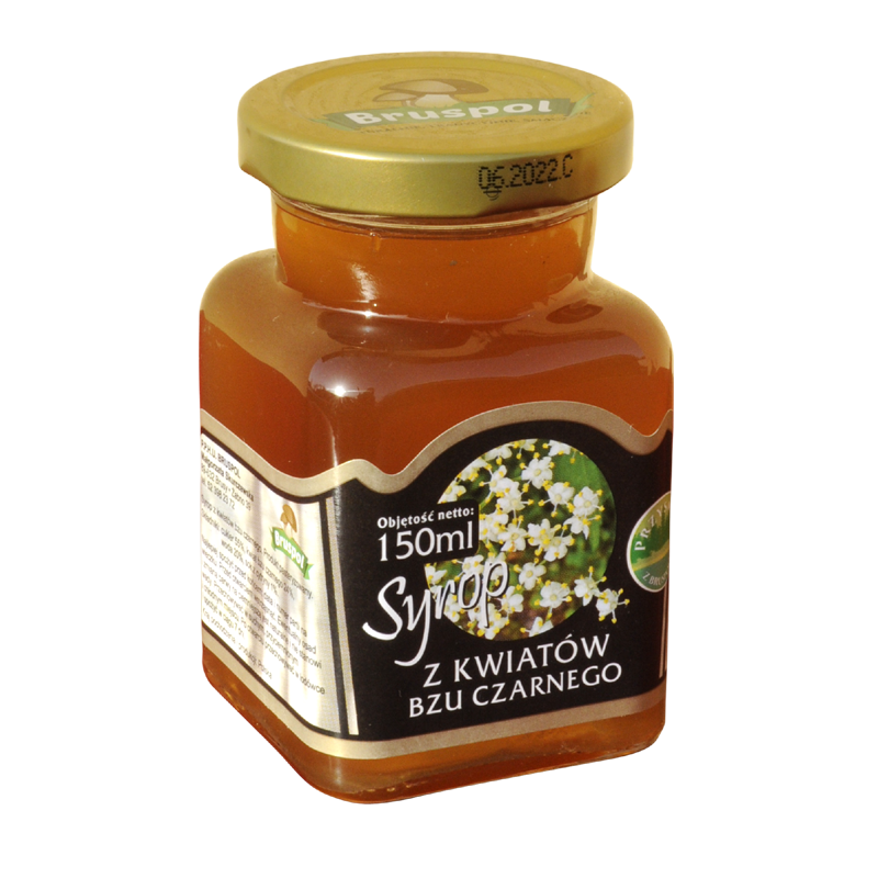 SYROP Z KWIATÓW BZU CZARNEGO – 150ML - BRUSPOL
