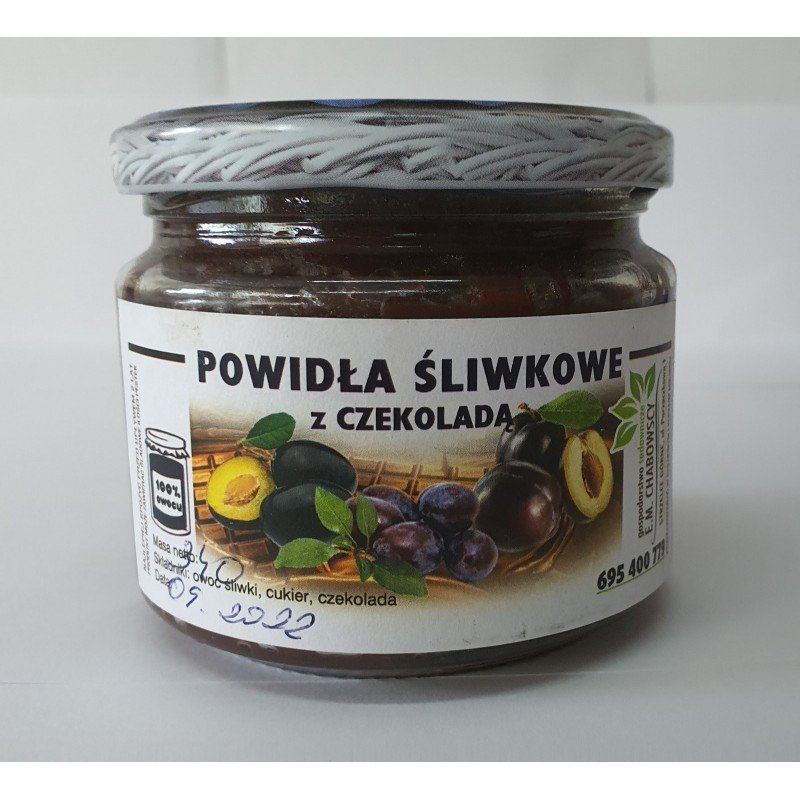 POWIDŁA ŚLIWKOWE Z CZEKOLADĄ – 330 ML - CHABOWSCY