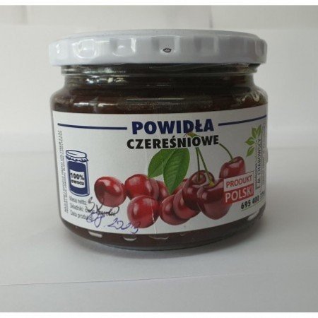 POWIDŁA CZEREŚNIOWE BEZ CUKRU – 330 ML - CHABOWSCY