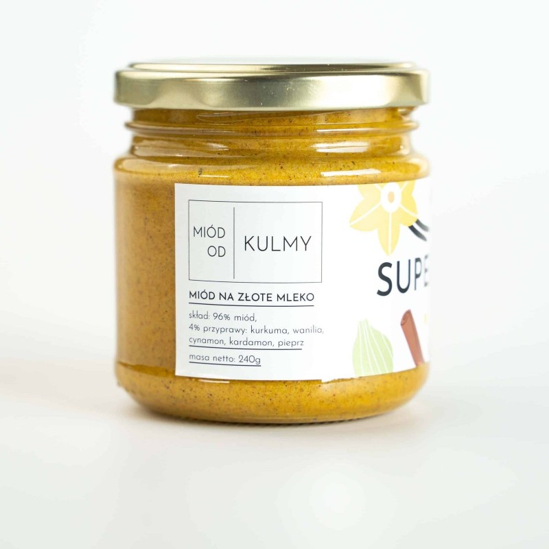 Miód na złote mleko z propolisem - 200g - MIÓD OD KULMY