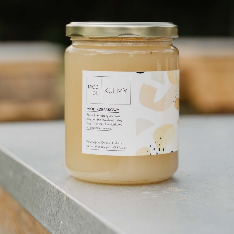 Miód rzepakowy - 350 - MIÓD OD KULMY
