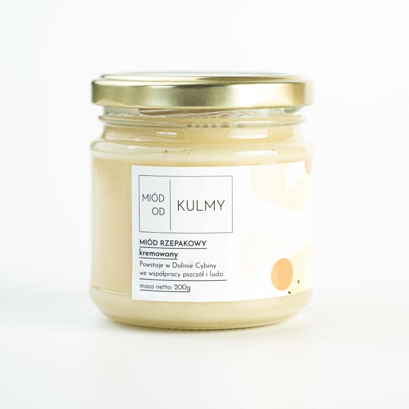 Miód rzepakowy kremowany - 200 - MIÓD OD KULMY