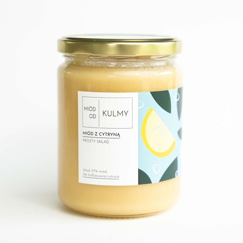 Miód z cytryną - 600g - MIÓD OD KULMY