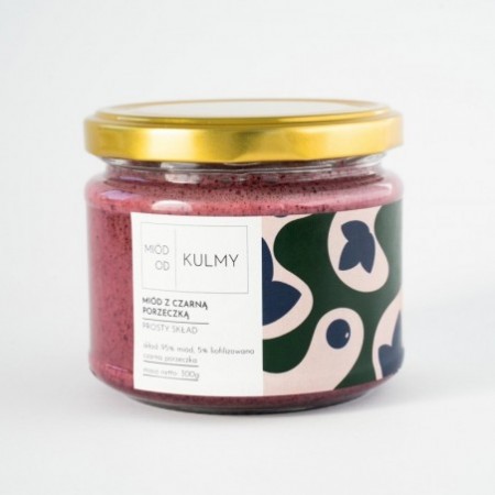 Miód z czarną porzeczką - 350g - MIÓD OD KULMY