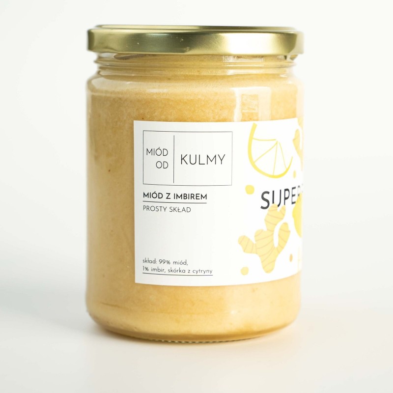 Miód z imbirem - 600g - MIÓD OD KULMY